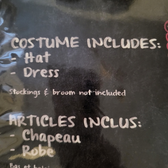 Halloween costume - black and Red  Witch - one size fits all OS - Picture 4 of 5